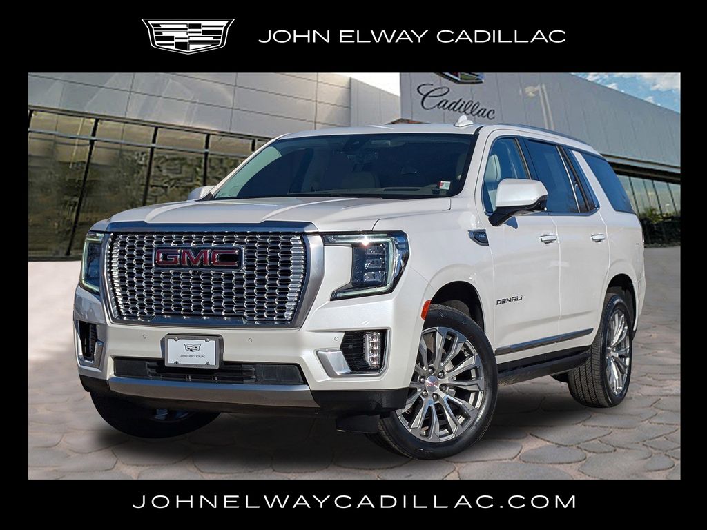 White Frost Tricoat 2021 GMC Yukon Denali 4WD SUV / Crossover Four-Wheel Drive