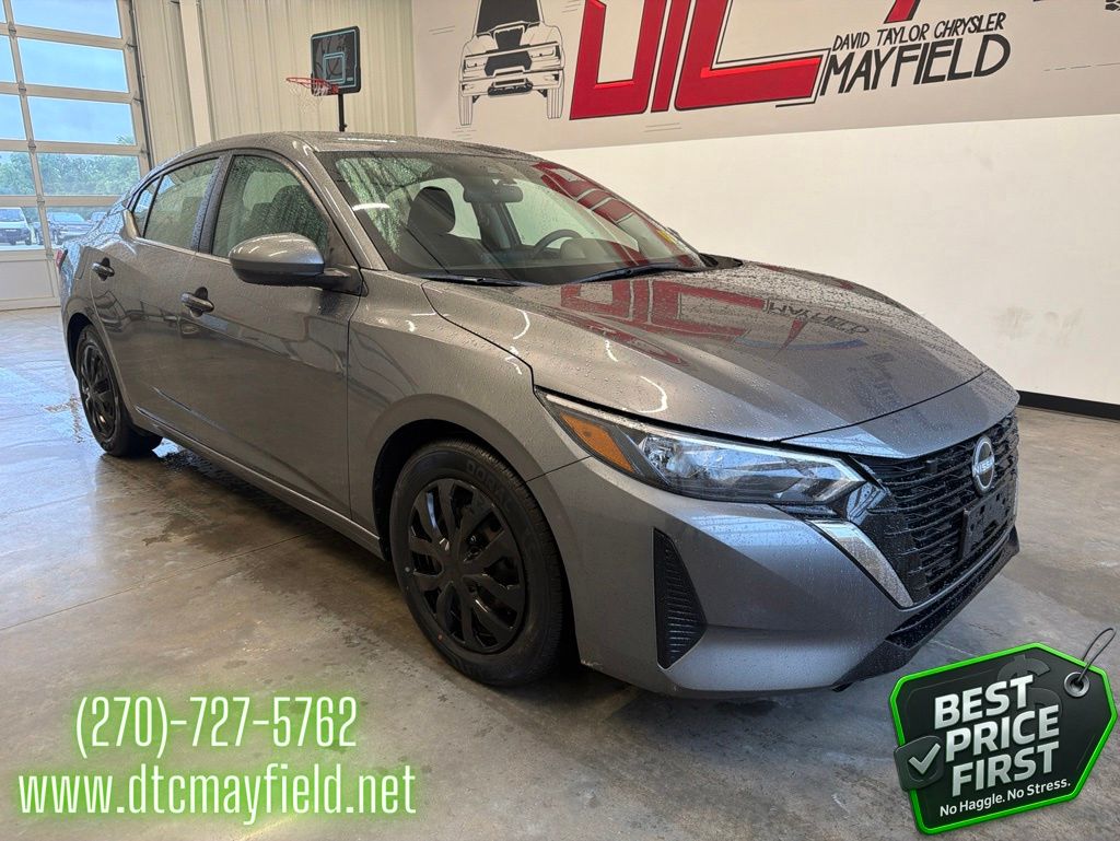 Gray (Gun Metallic) 2024 Nissan Sentra S FWD Sedan Front-Wheel Drive Continuously Variable Transmission