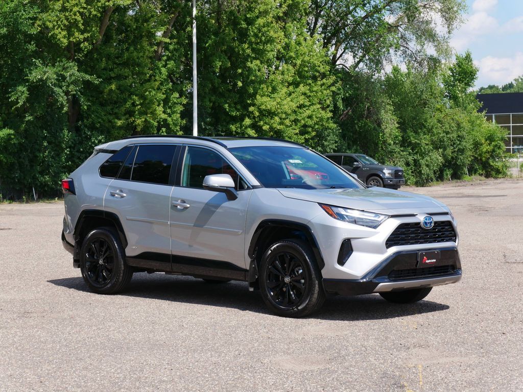 Silver Sky Metallic 2024 Toyota RAV4 Hybrid SUV / Crossover All-Wheel Drive Continuously Variable Transmission