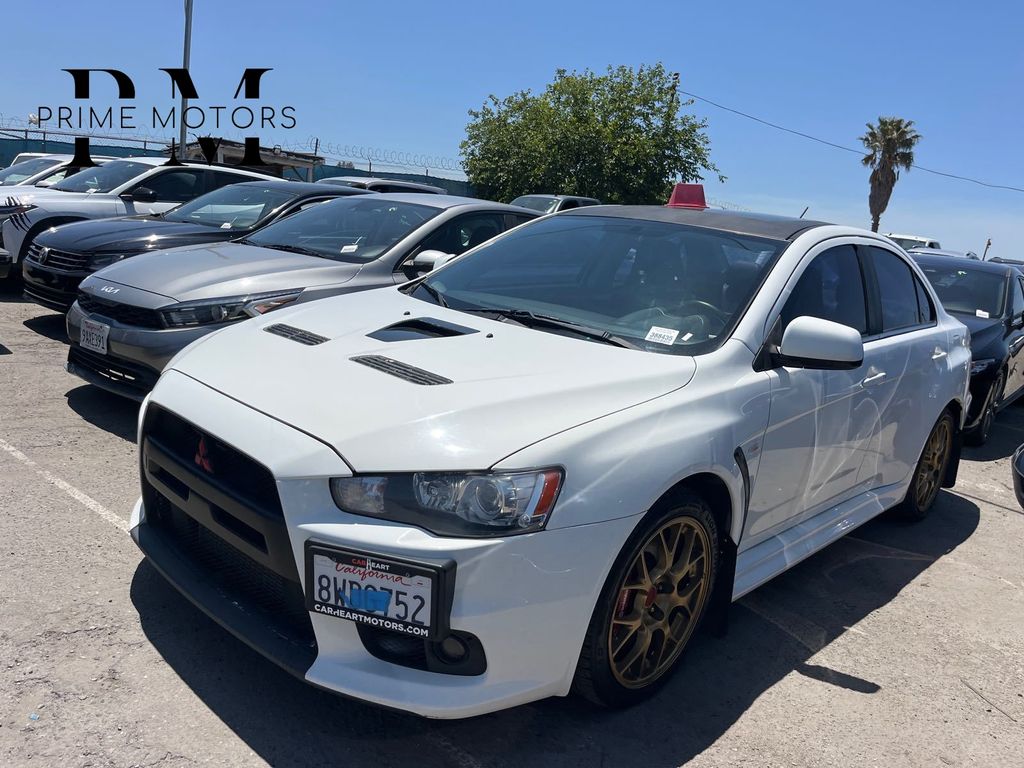 White 2012 Mitsubishi Lancer Evolution Sedan All-Wheel Drive 6-Speed Automatic