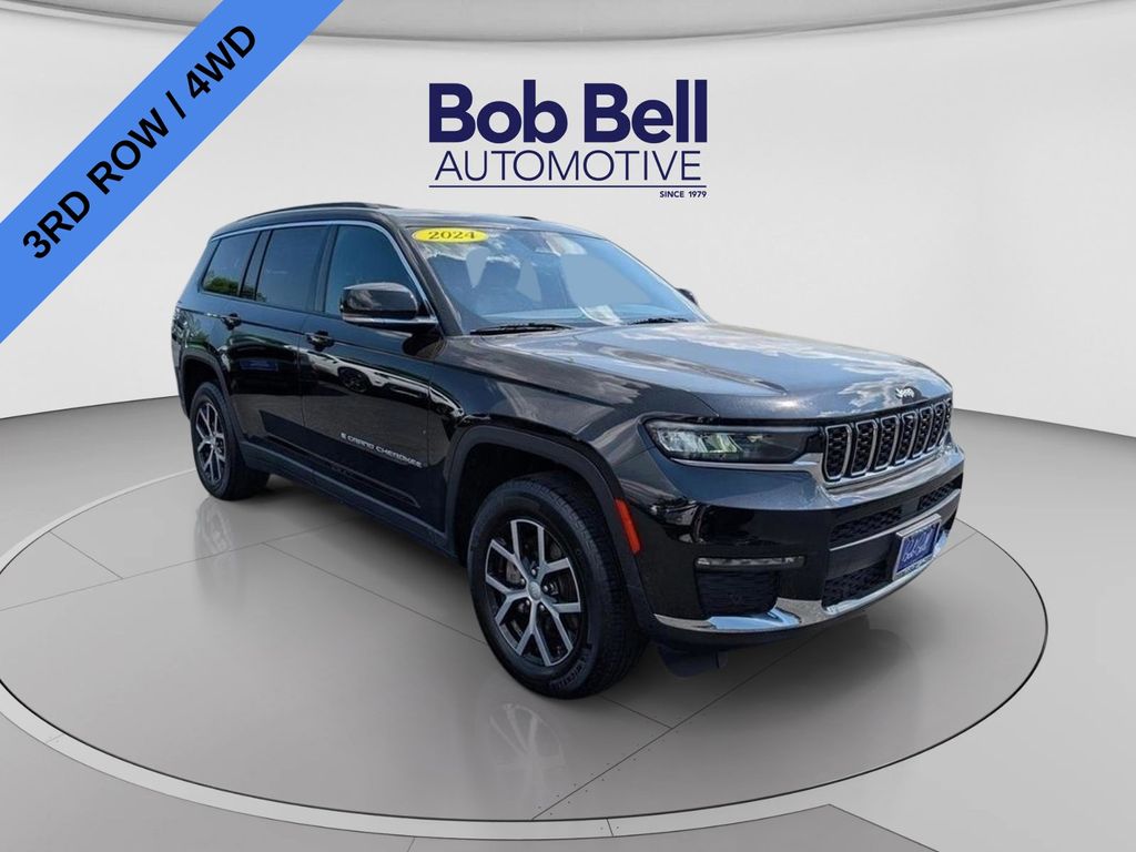 Diamond Black Crystal Pearlcoat 2024 Jeep Grand Cherokee L SUV / Crossover Four-Wheel Drive 8-Speed Automatic