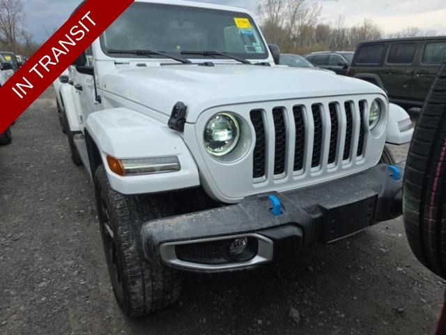 Bright White Clearcoat 2023 Jeep Wrangler 4xe Sahara 4WD SUV / Crossover Four-Wheel Drive 8-Speed Automatic