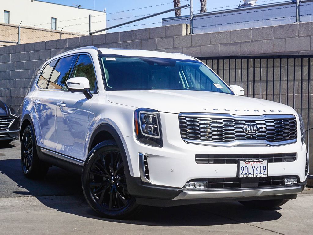 Glacial White Pearl 2021 Kia Telluride SUV / Crossover Front-Wheel Drive 8-Speed Automatic