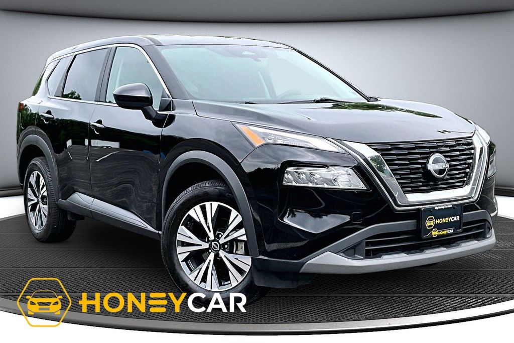 Super Black 2023 Nissan Rogue SV AWD SUV / Crossover All-Wheel Drive Continuously Variable Transmission