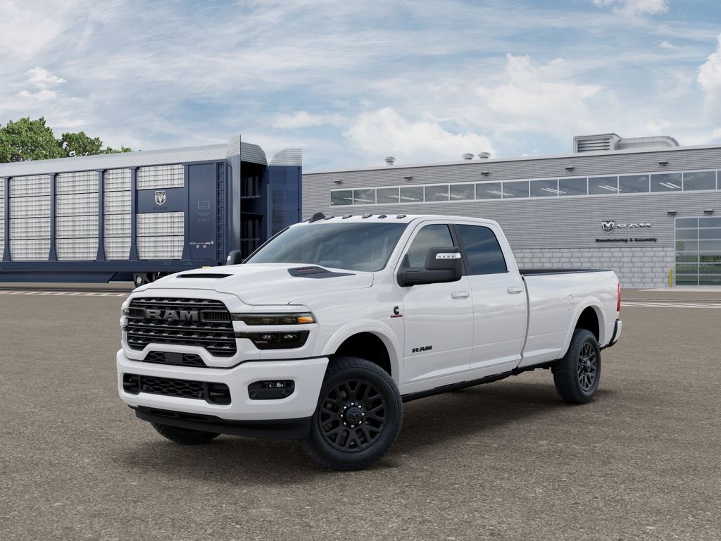 Bright White Clearcoat 2026 RAM 3500 Limited Crew Cab LB 4WD Pickup Truck Four-Wheel Drive 8-Speed Automatic