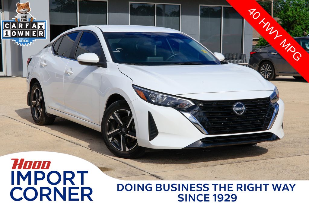 White (Fresh Powder) 2024 Nissan Sentra Sedan Front-Wheel Drive Continuously Variable Transmission