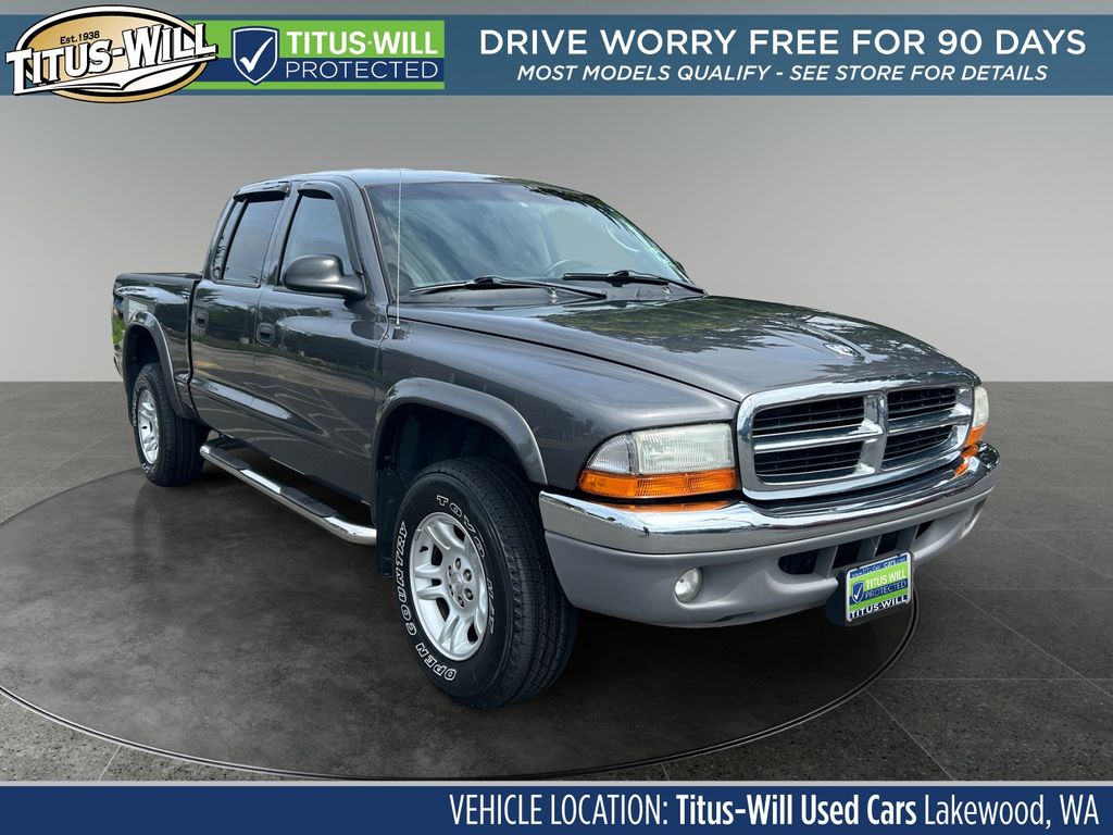 Gray (Graphite Metallic) 2004 Dodge Dakota SLT Quad Cab 4WD Pickup Truck Four-Wheel Drive 5-Speed Automatic