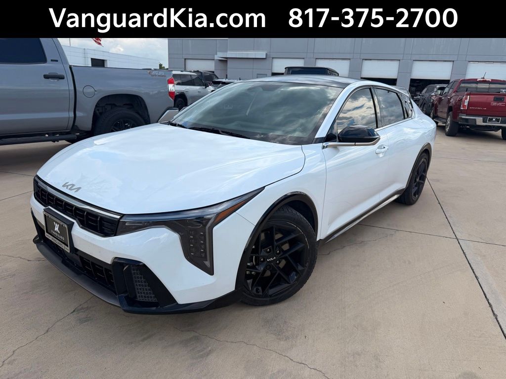 Snow White Pearl 2025 Kia K4 GT-Line Turbo FWD Sedan Front-Wheel Drive 8-Speed Automatic