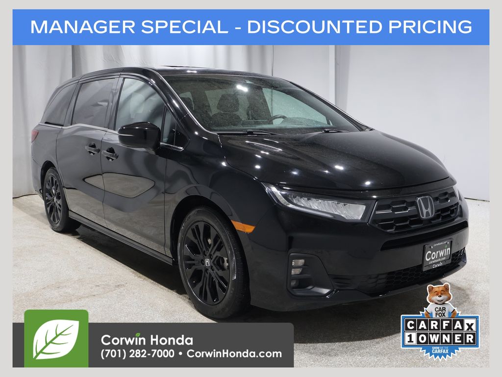 Crystal Black Pearl 2025 Honda Odyssey Sport-L FWD Minivan Front-Wheel Drive Automatic