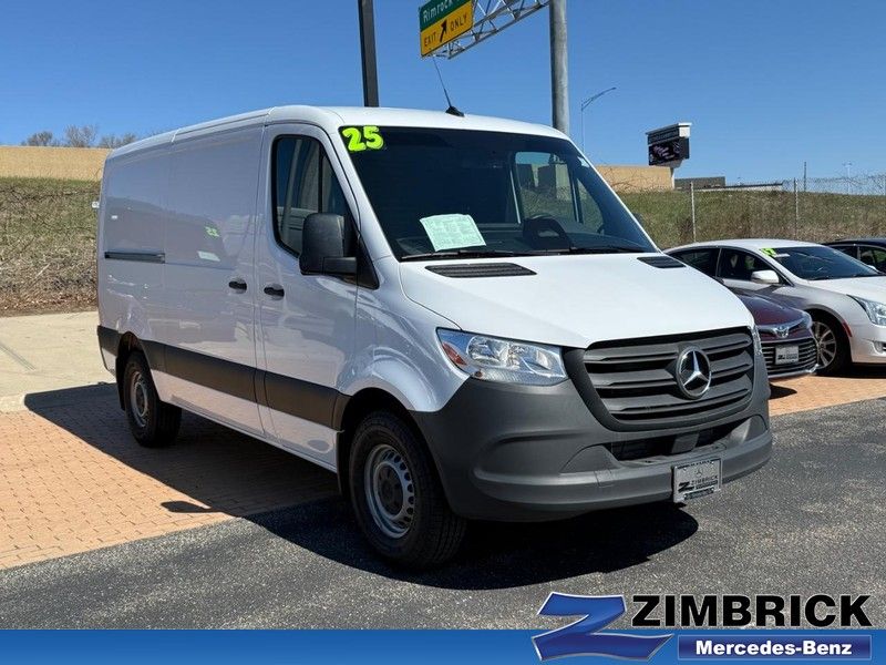 White 2025 Mercedes-Benz Sprinter Cargo 2500 144 RWD Van Rear-Wheel Drive 9-Speed Automatic