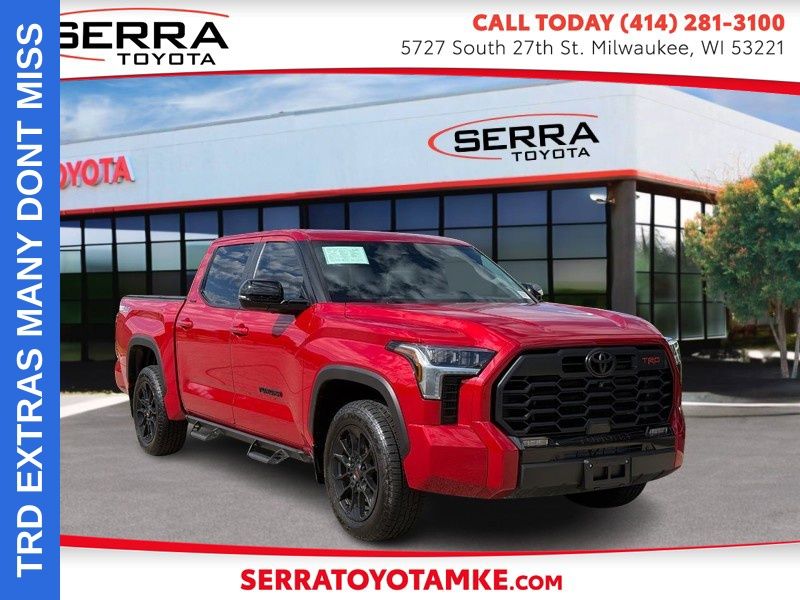 Red 2025 Toyota Tundra Pickup Truck Four-Wheel Drive Automatic