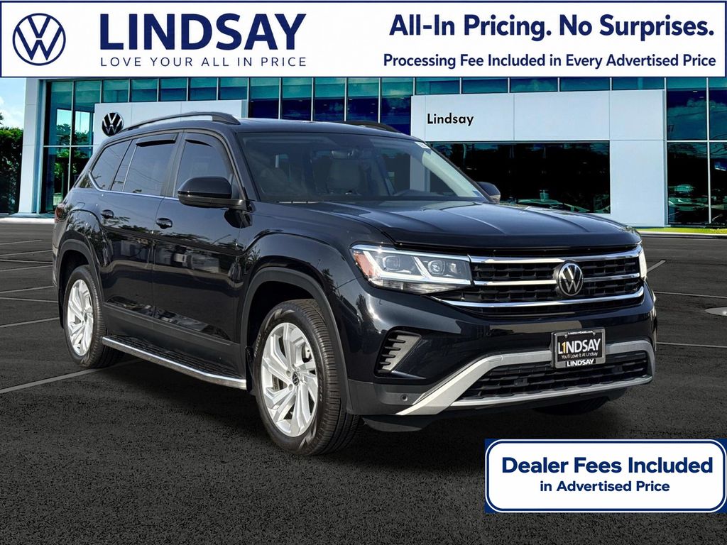 Deep Black Pearl 2023 Volkswagen Atlas 8-Speed Automatic