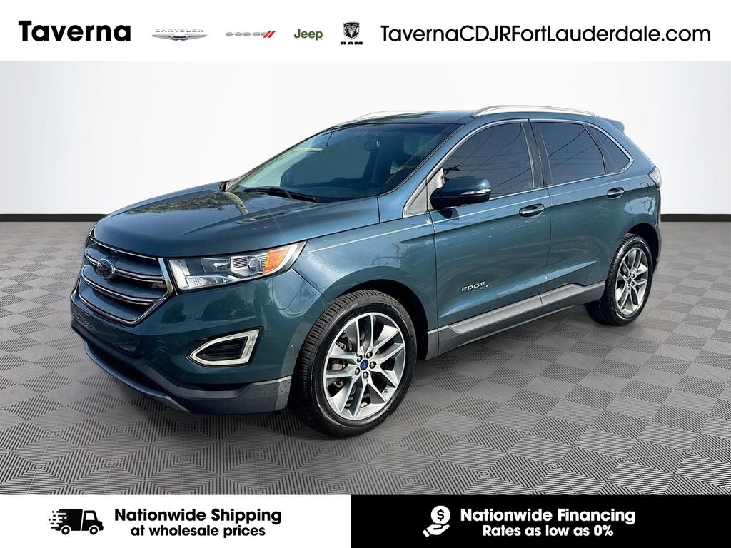 Blue Metallic 2016 Ford Edge SUV / Crossover Front-Wheel Drive 6-Speed Automatic