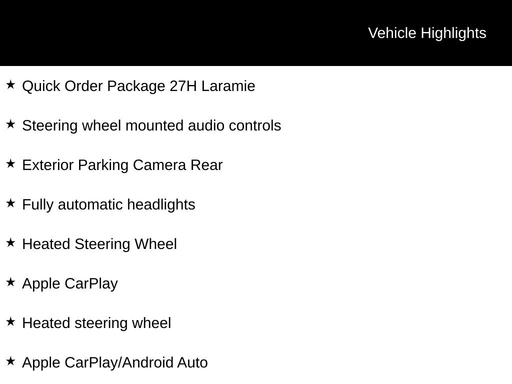 Used Car 2024 Ram 1500  Laramie For Sale Under $35,000 In Taylor, Texas