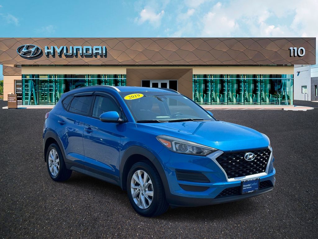 Teal (Aqua Blue) 2019 Hyundai Tucson Value AWD SUV / Crossover All-Wheel Drive 6-Speed Automatic