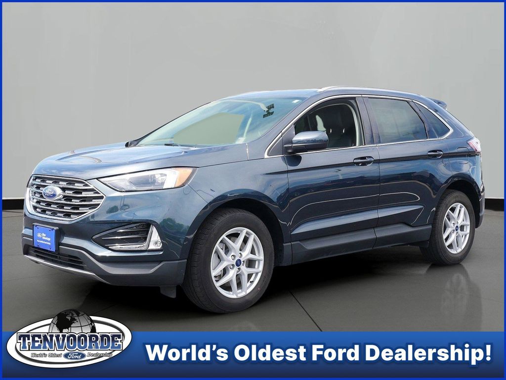 Blue Metallic 2022 Ford Edge SEL AWD SUV / Crossover All-Wheel Drive 8-Speed Automatic