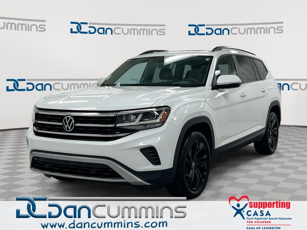 Pure White 2023 Volkswagen Atlas 8-Speed Automatic