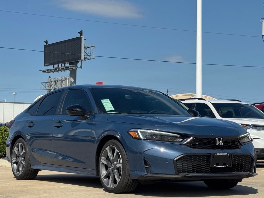 2026 Honda Civic Hybrid Sport Touring Blue at Community Honda