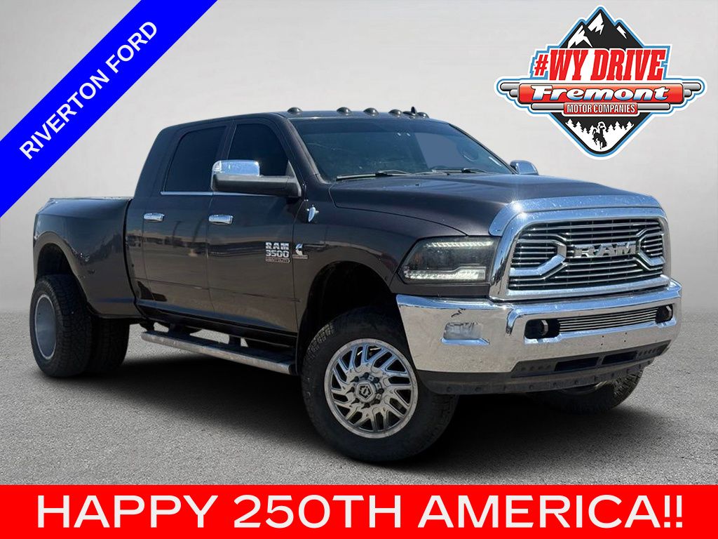 Gray (Granite Crystal Metallic Clearcoat) 2018 RAM 3500 Pickup Truck Four-Wheel Drive 6-Speed Automatic