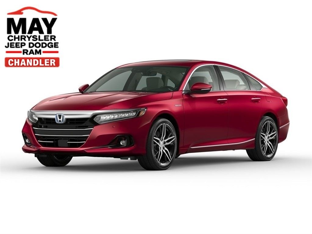 Radiant Red Metallic 2022 Honda Accord Hybrid Touring FWD Sedan Front-Wheel Drive Continuously Variable Transmission