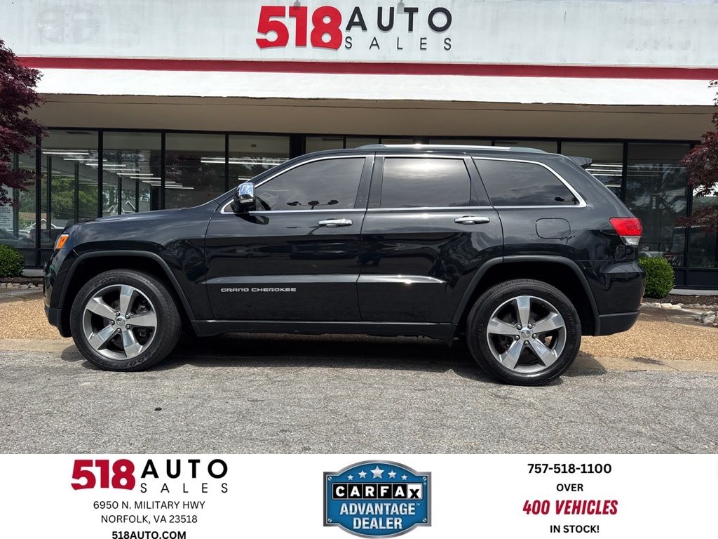 Brilliant Black Crystal Pearlcoat 2015 Jeep Grand Cherokee SUV / Crossover Four-Wheel Drive 8-Speed Automatic