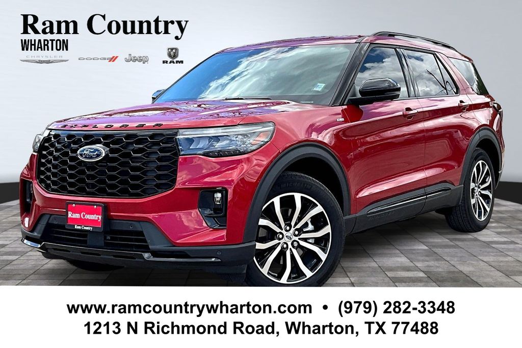 Red Metallic 2025 Ford Explorer ST-Line RWD SUV / Crossover Rear-Wheel Drive Automatic
