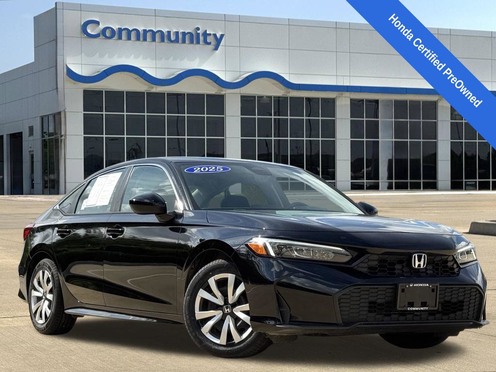 2025 Honda Civic LX Black at Baytown Hyundai