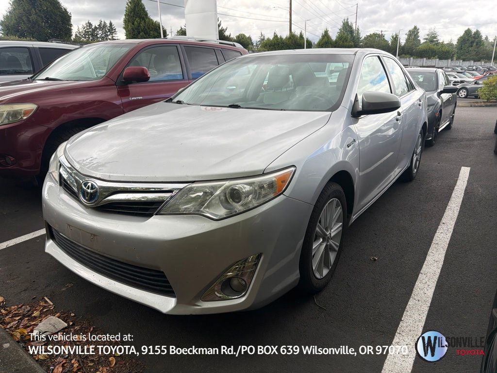 Silver 2013 Toyota Camry Hybrid Continuously Variable Transmission