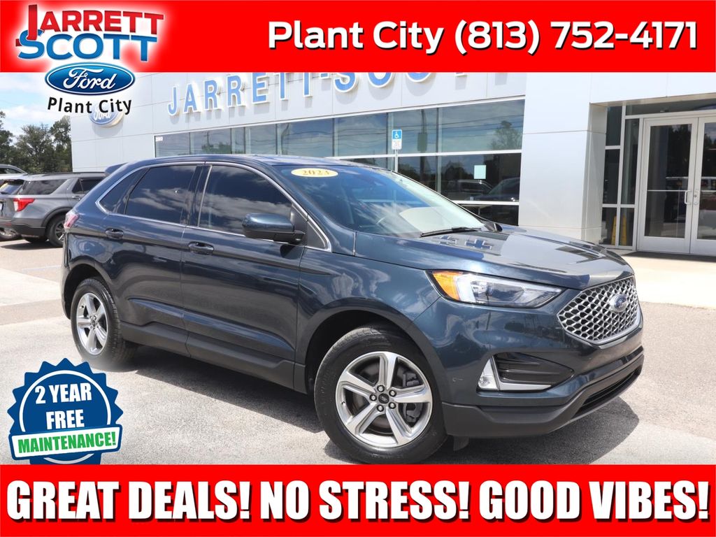 Blue Metallic 2023 Ford Edge SUV / Crossover All-Wheel Drive 8-Speed Automatic