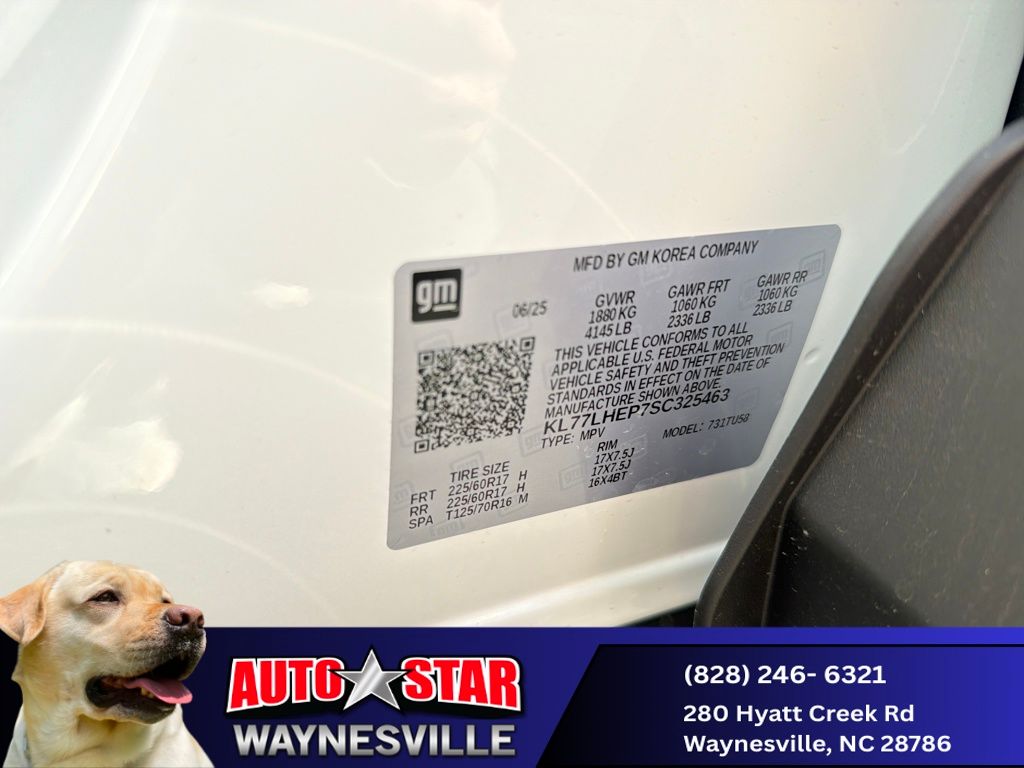 new 2025 Chevrolet Trax car, priced at $24,465