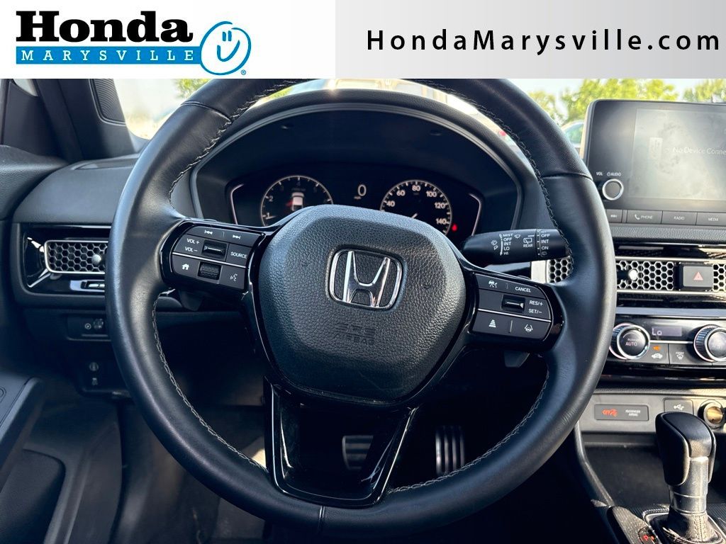 Platinum White Pearl 2023 Honda Civic Hatchback Hatchback Front-Wheel Drive Continuously Variable Transmission