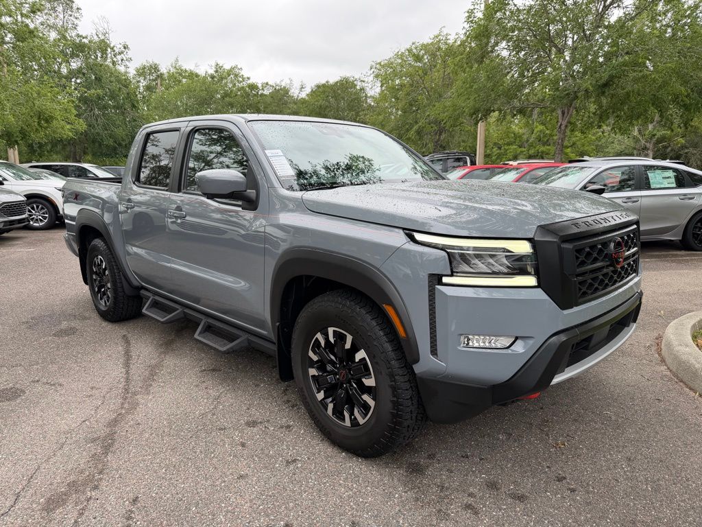 Boulder Gray 2023 Nissan Frontier PRO-X Crew Cab RWD Pickup Truck 4X2 9-Speed Automatic