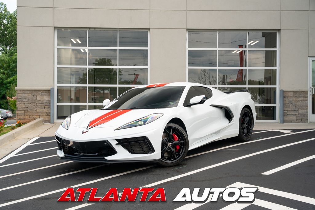 Arctic White 2020 Chevrolet Corvette Coupe Rear-Wheel Drive 8-Speed Dual Clutch