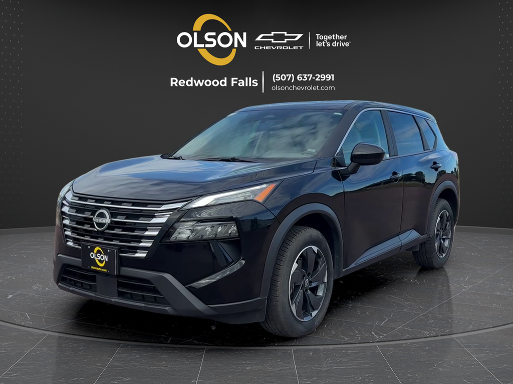 Super Black 2025 Nissan Rogue SUV / Crossover All-Wheel Drive Continuously Variable Transmission