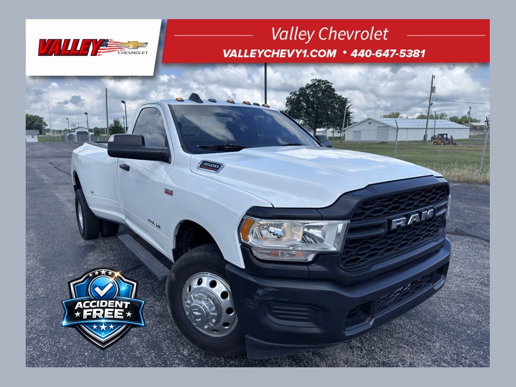 Bright White Clearcoat 2020 RAM 3500 Pickup Truck 4X2 8-Speed Automatic