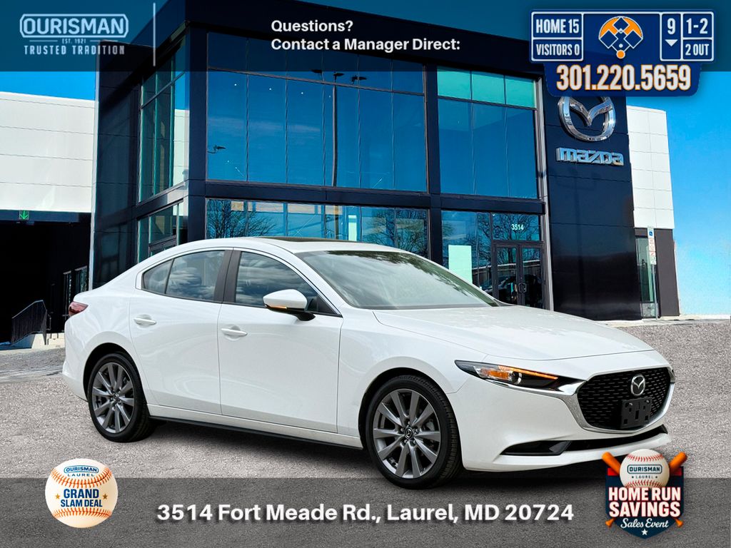 Snowflake White Pearl 2024 Mazda MAZDA3 2.5 S Preferred Sedan FWD Sedan Front-Wheel Drive 6-Speed Automatic