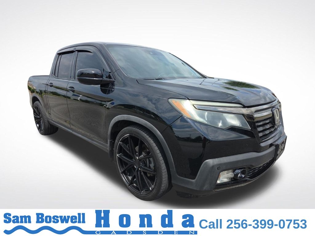 Crystal Black Pearl 2017 Honda Ridgeline Pickup Truck All-Wheel Drive 6-Speed Automatic