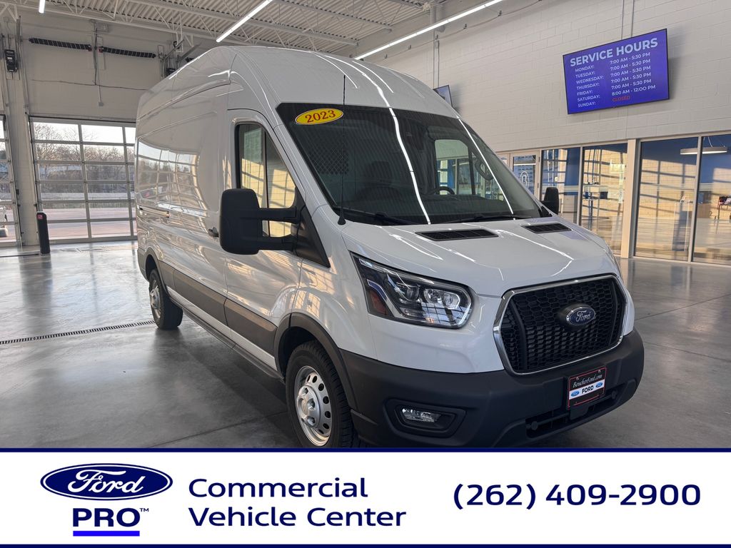 Oxford White 2023 Ford Transit Cargo 350HD High Roof LB RWD Van Rear-Wheel Drive