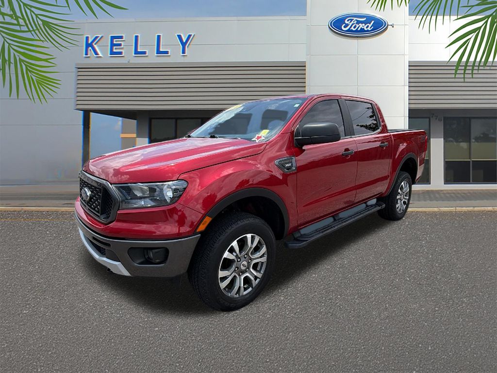 Red Metallic 2021 Ford Ranger Pickup Truck Four-Wheel Drive Automatic
