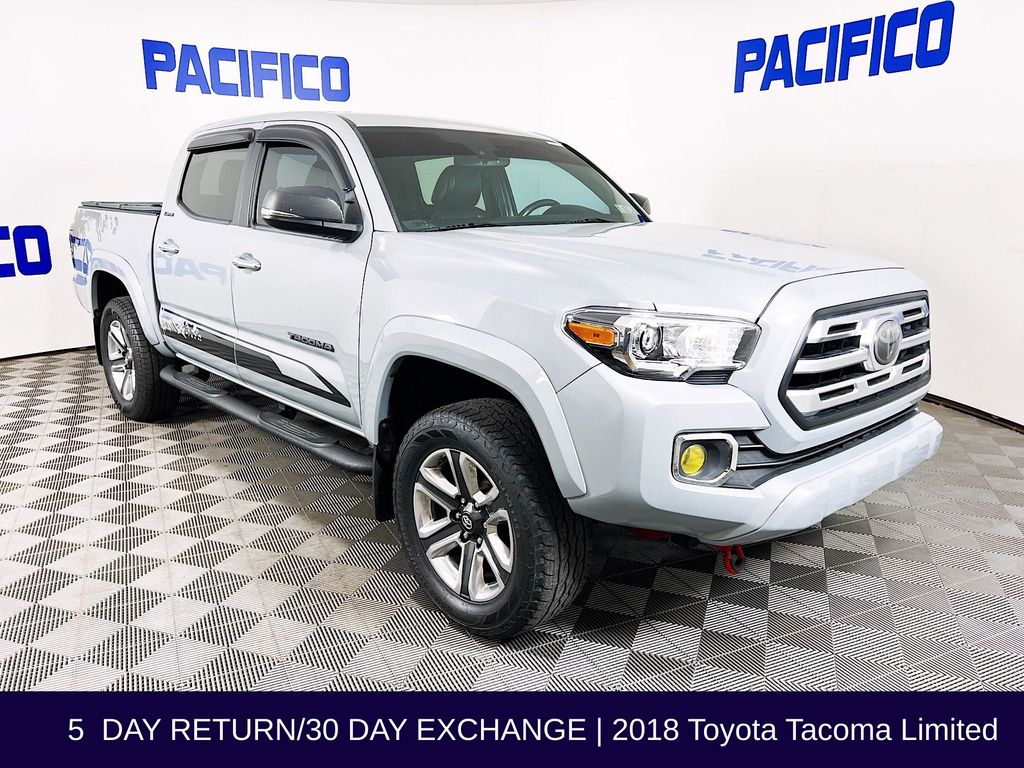 Cement 2018 Toyota Tacoma Limited Double Cab 4WD Pickup Truck Four-Wheel Drive 6-Speed Automatic