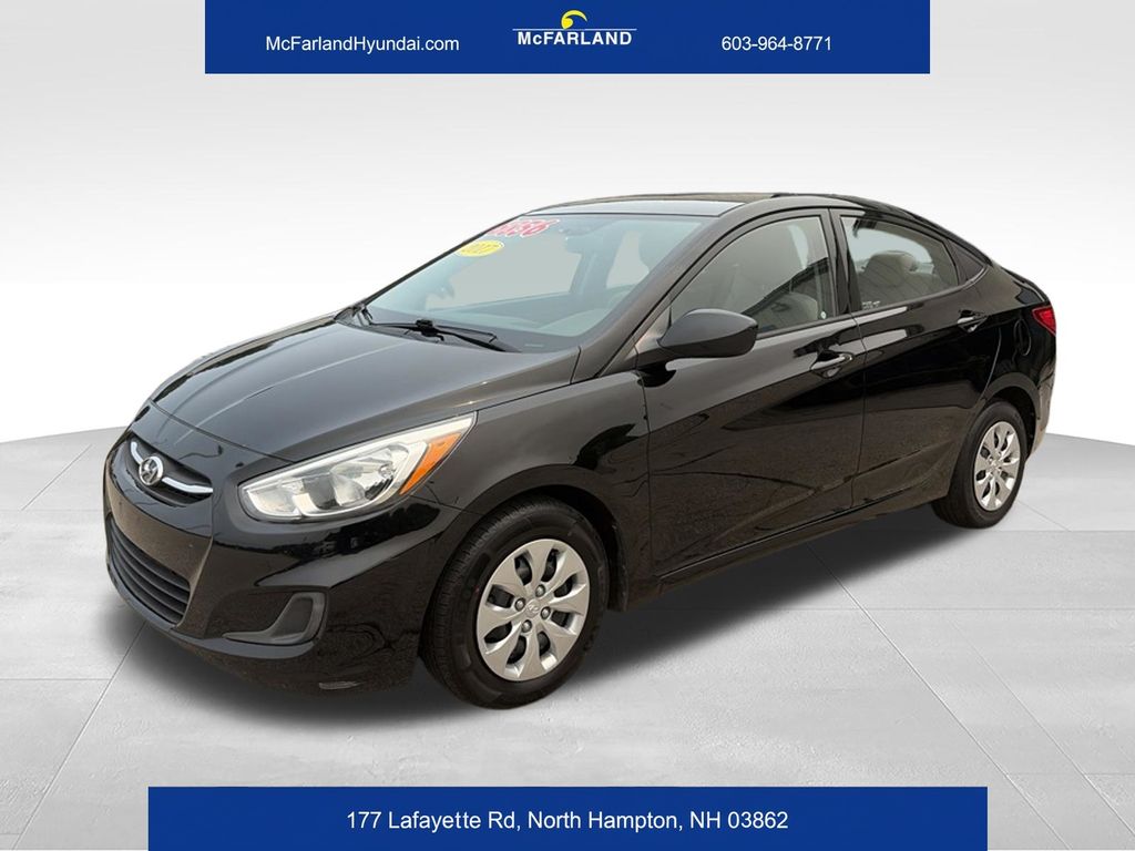Ultra Black Pearl 2017 Hyundai Accent Sedan Front-Wheel Drive 6-Speed Automatic