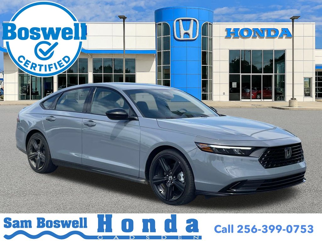 Urban Gray Pearl 2023 Honda Accord Hybrid Sport-L FWD Sedan Front-Wheel Drive Continuously Variable Transmission