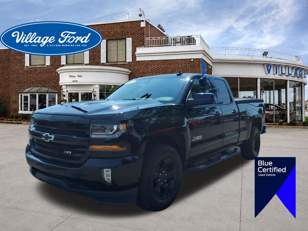 Black 2019 Chevrolet Silverado 1500 Pickup Truck Four-Wheel Drive 6-Speed Automatic Overdrive