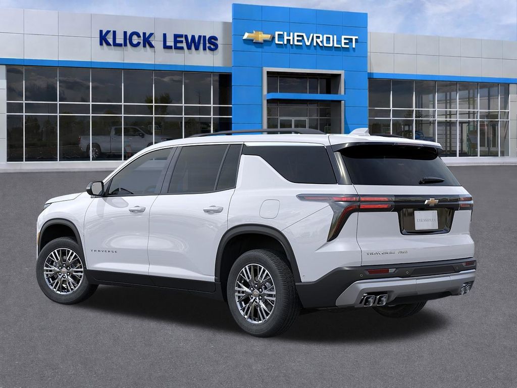 2026 Chevrolet Traverse LT White at Klick Lewis Buick Chevrolet