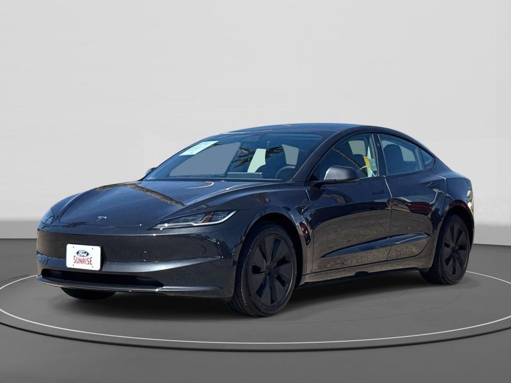 Gray 2025 Tesla Model 3 Long Range RWD Sedan Rear-Wheel Drive 1-Speed Automatic