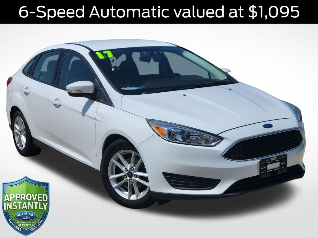 Oxford White 2017 Ford Focus Sedan Front-Wheel Drive 6-Speed Automatic