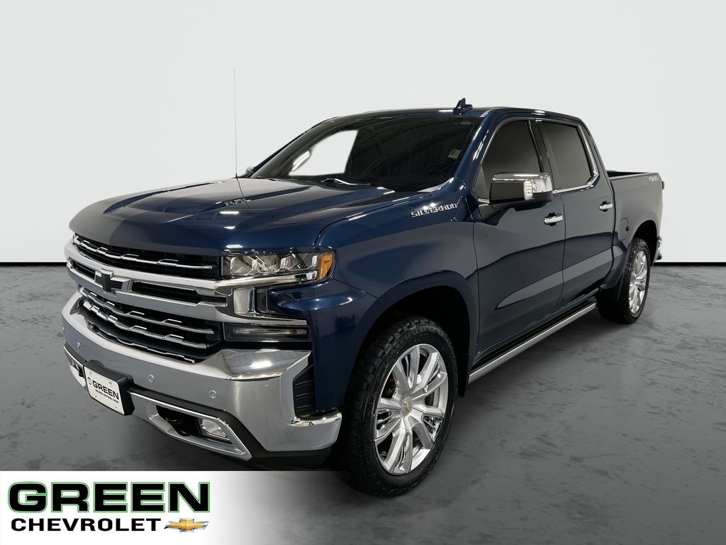 Northsky Blue Metallic 2021 Chevrolet Silverado 1500 Pickup Truck Four-Wheel Drive Automatic