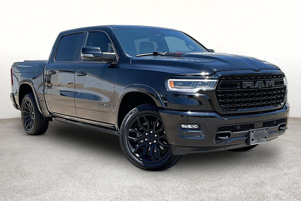 Diamond Black 2025 RAM 1500 Pickup Truck Four-Wheel Drive 8-Speed Automatic