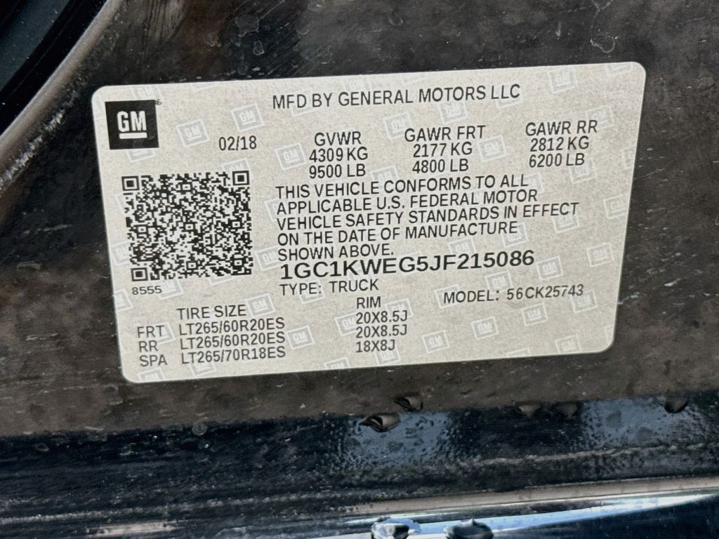 2018 Chevrolet Silverado 2500HD LTZ Black at Emmons Autoplex