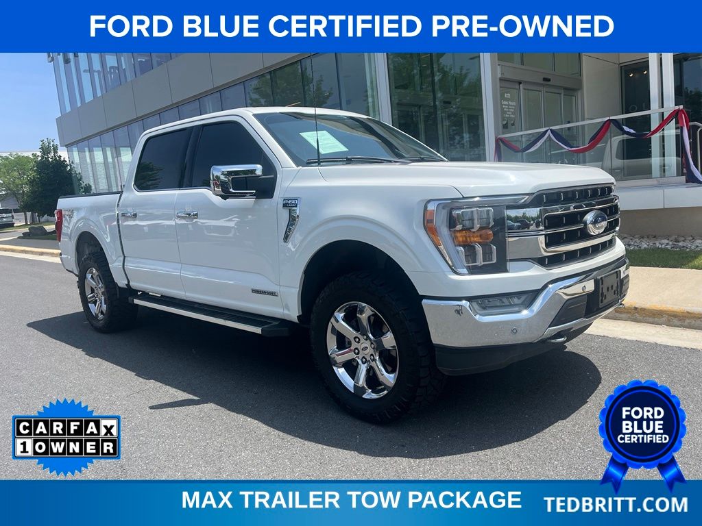 White Metallic 2023 Ford F-150 Pickup Truck Four-Wheel Drive Automatic